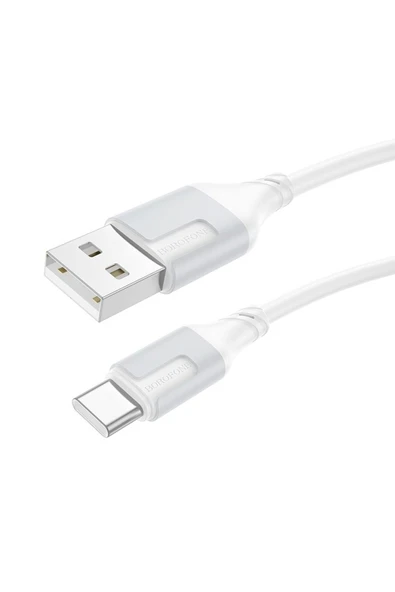 Borofone iPhone ile Uyumlu 3.0A Şarj ve Data Kablo USB to Type-C - 1 Metre - BX101 ürün görseli