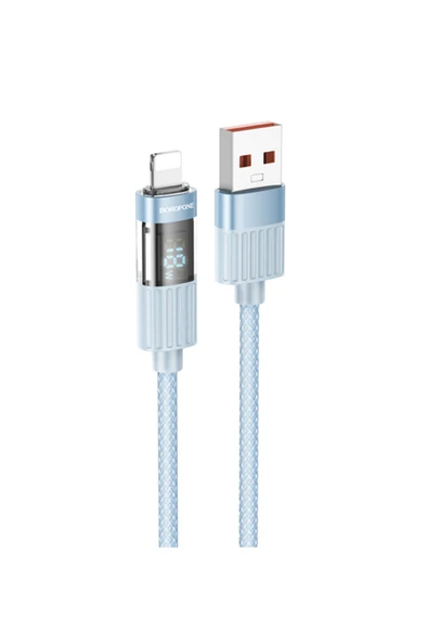 Borofone iPhone ile Uyumlu 2.4A Şarj ve Data Kablo USB to Lightning - 1.2 Metre - BU46 ürün görseli