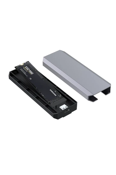 Coverzone M2 SSD Harici Okuyucu ve Yazıcı 10 Gbps Type-C Harici Bellek Kart Okuyucu NVME - NGFF ZR965 Optimus ürün görseli