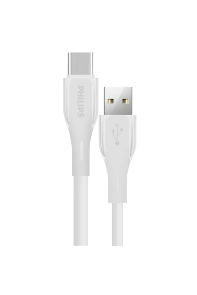 Philips USB-C Şarj ve Data Kablosu, Hızlı Şarj, 3A Yüksek Akım, 1 Metre,Dayanıklı Slikon Kablo,DLC4001A ürün görseli