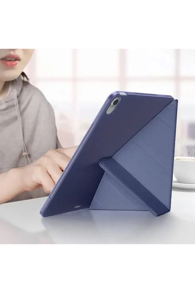 Coverzone Honor Pad X9 ile uyumlu 11.5 inç Kılıf Kalem Bölmeli Standlı Uyku Modlu Attravtive Smart Cover - Resim 4