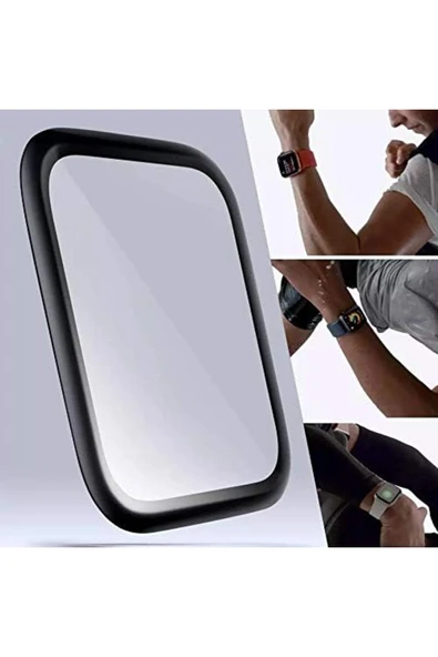 Coverzone Apple Watch Series 5 ile uyumlu 44mm Tam Kapatan PPMA NANO BLACK HD Apple Watch ile uyumlu - 3
