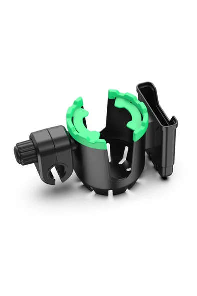 Xo Motosiklet Bisiklet Bebek Arabası Gidon Sabitlemeli Bardaklık Termos Telefon Tutucu 2 In 1 C125 - 5