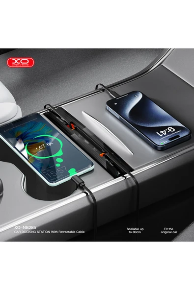 Xo Tesla 3-Tesla Y İle Uyumlu USB Şarj Cihazı 2021/2024 Uyumlu,NB285,Orta Konsola Özel Üretim ürün görseli