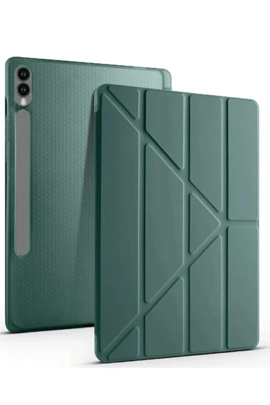 Coverzone Galaxy X610 Tab S9 FE Plus ile uyumlu 12.4 Kılıf Kalem Koyma Bölmeli Standlı Attravtive Smart Cover ürün görseli