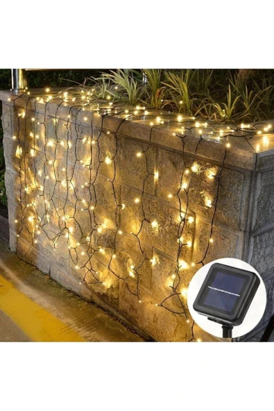 Coverzone 10 Metre 100'lü Led Solar Enerjili Işık Bahçe Işıklandırmak Lamba Güneş Enerjili Aydınlatma Slr-100l - 3