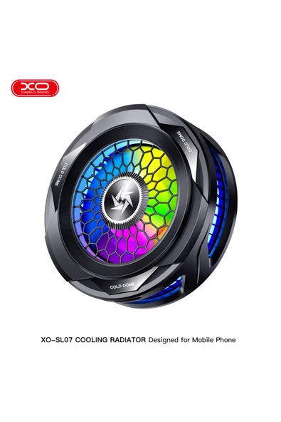 Xo SL07 MagSafe İle Uyumlu Gaming Telefon Soğutucu Fan,RGB Aydınlatmalı,Sıcaklık Göstergeli,Sessiz - 7