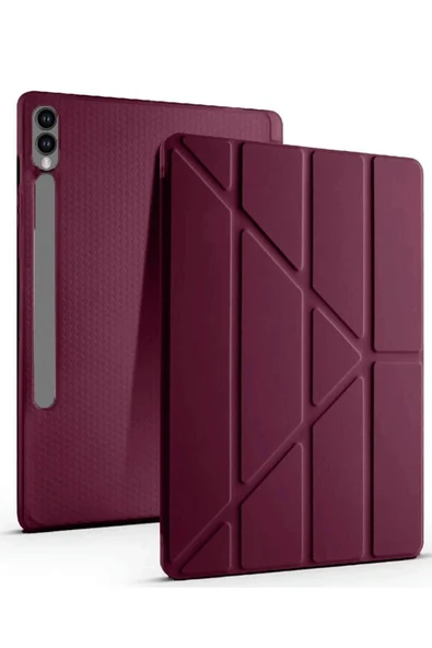 Coverzone Galaxy X610 Tab S9 FE Plus ile uyumlu 12.4 Kılıf Kalem Koyma Bölmeli Standlı Attravtive Smart Cover ürün görseli