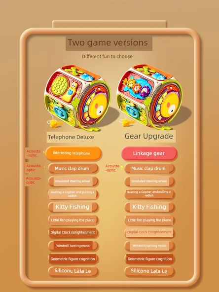 Müzik Davulu - Telefon Versiyonu Hediye Kutusu - Pil ile Çalışan - Resim 5