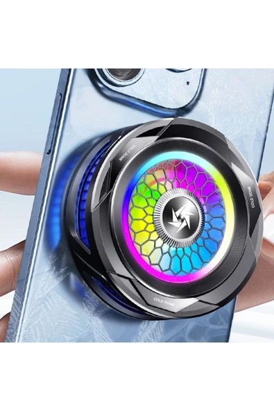 Xo SL07 MagSafe İle Uyumlu Gaming Telefon Soğutucu Fan,RGB Aydınlatmalı,Sıcaklık Göstergeli,Sessiz - 5