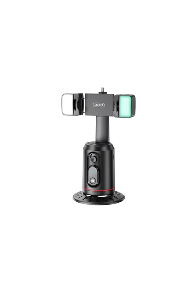 Xo Mobil Cihaz Gimbal Stabilizatör SS16,360° Dönebilen,Yüz Takibi Yapabilen,RGB LED Işık,AI Kontrol