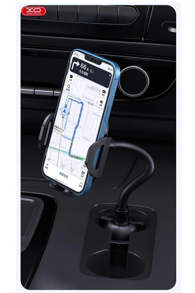 Xo -C105 Akrobat Araç İçi Telefon Tutucu Çok Fonksiyonlu Bardaklık Sabitleyici Ayarlanabilir Tasarım - 6