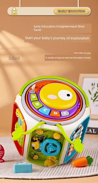 Müzik Davulu - Telefon Versiyonu Hediye Kutusu - Pil ile Çalışan - Resim 7