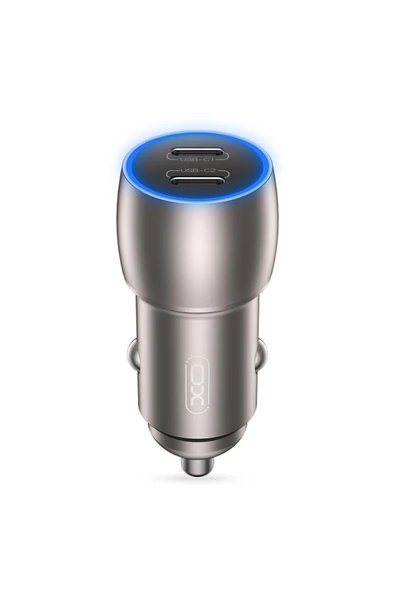 Xo -CC51 2In1 Araç İçi Çakmaklık 40W Hızlı Şarj Soketi USB-C+USB-C Port ürün görseli