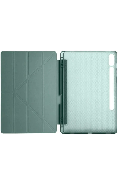 Coverzone Galaxy X610 Tab S9 FE Plus ile uyumlu 12.4 Kılıf Kalem Koyma Bölmeli Standlı Attravtive Smart Cover - Resim 4