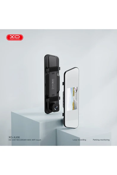 Xo XJ06 Araç İçi HD Kamera Dikiz Aynası,5 inç IPS,1080PHD,Park İzleme,G-Sensörü,Arka,Ön Kamera,200mAh - 2