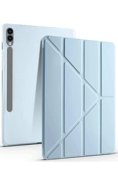 Coverzone Galaxy X610 Tab S9 FE Plus ile uyumlu 12.4 Kılıf Kalem Koyma Bölmeli Standlı Attravtive Smart Cover ürün görseli