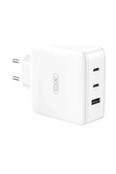 Xo Hızlı Şarj Cihazı CE14 PD 1xUSB 2xUSB-C 100W Beyaz