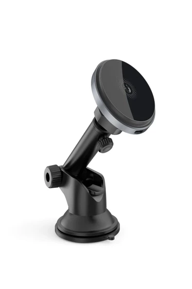 Xo Manyetik Kablosuz Şarj Araç İçi Tutucu CX017 Siyah - Resim 2