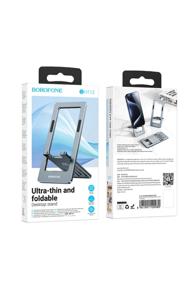 Borofone Katlanabilir Stant Business Model Aluminyum Materyal Akıllı Telefon Masaüstü Stant Bh112 - 8
