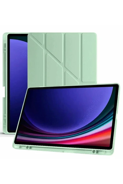 Coverzone Galaxy X610 Tab S9 FE Plus ile uyumlu 12.4 Kılıf Kalem Koyma Bölmeli Standlı Attravtive Smart Cover - Resim 2