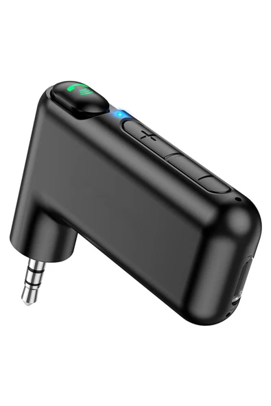 Coverzone Borofone Wireless Bluetooth 5.0 3.5mm Aux Araç Ses Aktarım Kiti Adaptör Araba Hoparlör Kablosuz BC35