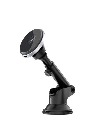 Xo Manyetik Kablosuz Şarj Araç İçi Tutucu CX017 Siyah - Resim 4