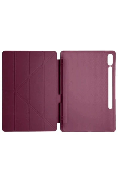 Coverzone Galaxy X610 Tab S9 FE Plus ile uyumlu 12.4 Kılıf Kalem Koyma Bölmeli Standlı Attravtive Smart Cover - Resim 3