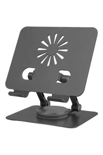 Coverzone iPad Uyumlu Açısı Ayarlanabilir Tablet Stant Sağlam Tabanlı, Katlanabilir Taşınabilir Tutucu ZR756
