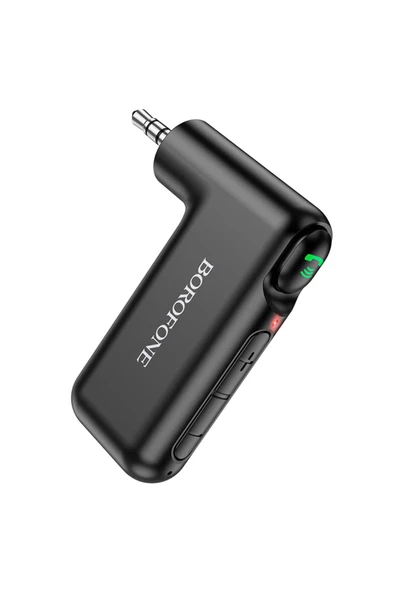 Coverzone Borofone Wireless Bluetooth 5.0 3.5mm Aux Araç Ses Aktarım Kiti Adaptör Araba Hoparlör Kablosuz BC35 - 4
