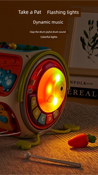 Müzik Davulu - Telefon Versiyonu Hediye Kutusu - Pil ile Çalışan - Resim 12