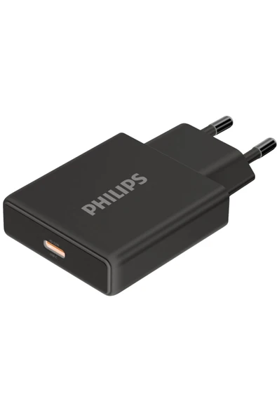 Philips Type-C Hızlı Şarj Adaptörü,33W PowerDelivery 3.0 + QuickCharge 3.0,Akım Korumalı,Slim Şarj,DLP4311C