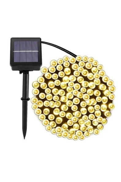 Coverzone 10 Metre 100'lü Led Solar Enerjili Işık Bahçe Işıklandırmak Lamba Güneş Enerjili Aydınlatma Slr-100l - 2