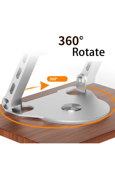 Coverzone Notebook Uyumlu Açısı Ayarlanabilir Stant Sağlam Tabanlı, Katlanabilir Taşınabilir Tutucu 1062M - 4