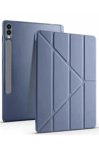 Coverzone Galaxy X610 Tab S9 FE Plus ile uyumlu 12.4 Kılıf Kalem Koyma Bölmeli Standlı Attravtive Smart Cover ürün görseli