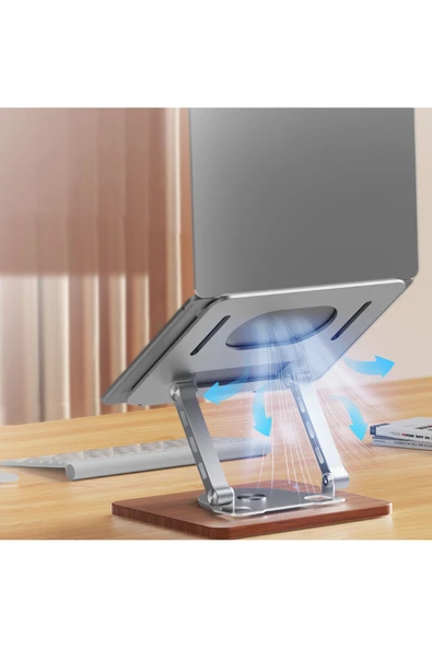 Coverzone Notebook Uyumlu Açısı Ayarlanabilir Stant Sağlam Tabanlı, Katlanabilir Taşınabilir Tutucu 1062M - 3