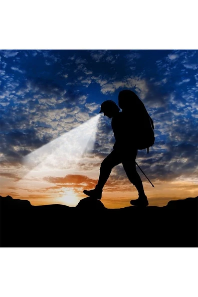 Xo YH01 LED Kafa Lambası,600mAh Şarj Edilebilir,3 Mod,Doğa Yürüyüşü,Kamp,Trekking,Hiking,Doğa Sporları - 2