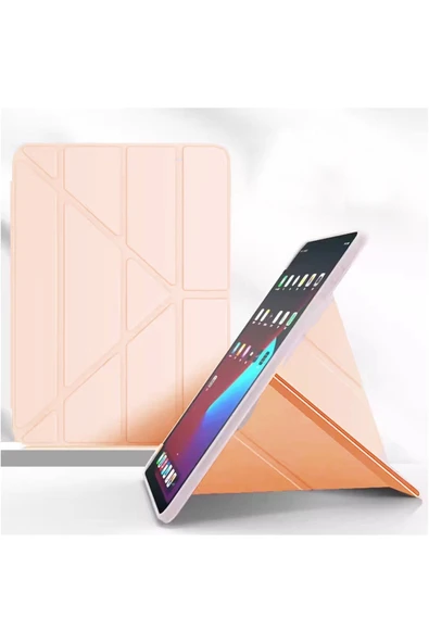 Coverzone Galaxy X910 ile uyumlu Tab S9 Ultra 14.6' Kalem Bölmeli Standlı Uyku Modlu Attravtive Smart Cover ürün görseli