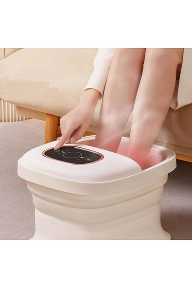 Coverzone Ayak Spa ve Masaj Taşınabilir Katlanabilir Ayak Küveti Sabit Sıcaklık Kontrolü Masajı YB-7012 Beyaz ürün görseli