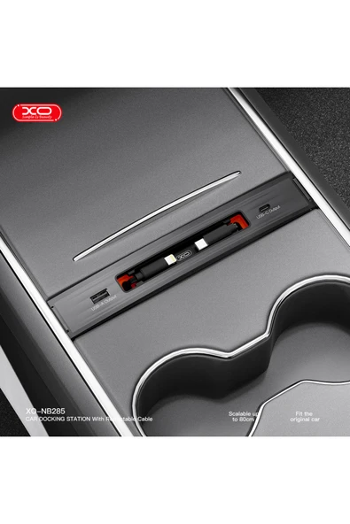 Xo Tesla 3-Tesla Y İle Uyumlu USB Şarj Cihazı 2021/2024 Uyumlu,NB285,Orta Konsola Özel Üretim - Resim 2