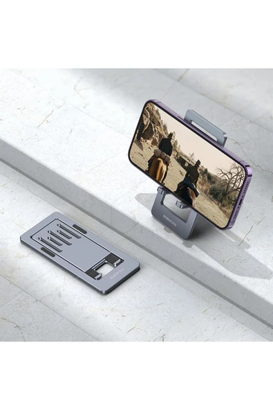 Borofone Katlanabilir Stant Business Model Aluminyum Materyal Akıllı Telefon Masaüstü Stant Bh112 - 2