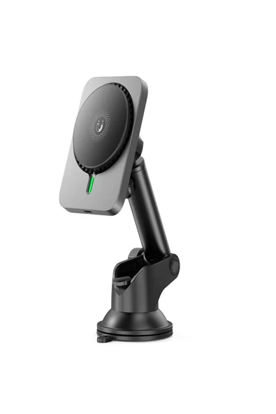 Xo 15w Magsafe Kablosuz Şarj Uyumlu Orto Konsol Torpido Vantuzlu Mıknatıslı Araç Içi Telefon Tutucu