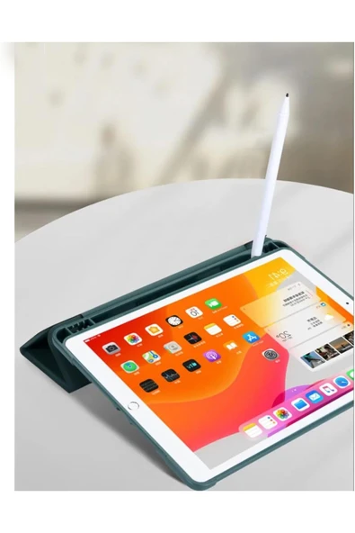 Coverzone Galaxy X910 ile uyumlu Tab S9 Ultra 14.6' Kalem Bölmeli Standlı Uyku Modlu Attravtive Smart Cover - Resim 4