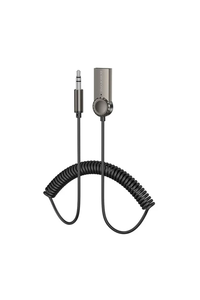 Borofone Bluetooth Adaptör Araba ve Araç USB ve 3.5mm AUX Giriş Bluetooth Adaptör Çevirici BC56