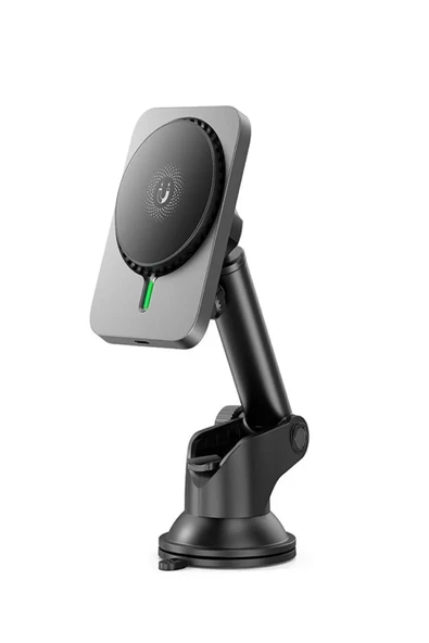 Xo 15w Magsafe Kablosuz Şarj Uyumlu Orto Konsol Torpido Vantuzlu Mıknatıslı Araç Içi Telefon Tutucu - 6