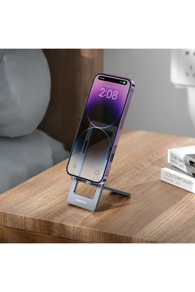 Borofone Katlanabilir Stant Business Model Aluminyum Materyal Akıllı Telefon Masaüstü Stant Bh112 - 3