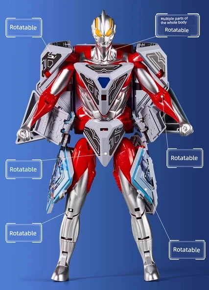 Çocuk Oyuncak Montaj Deformasyon Küp Robot Aksiyon Figürü - [Galaksi Koruyucusu] Rubik Küp Dönüşümü - İki Form Esnek Değişim - 10