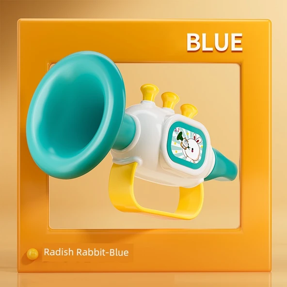 Çocuklar için Müzik Aleti - Radish Rabbit - Dodge Mavi