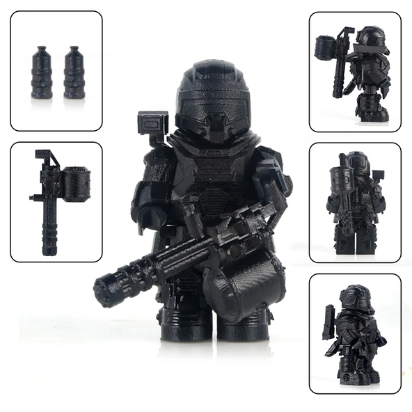 Lego Uyumlu Ekoskeleton Zırh Mech Yapı Blokları - Grade VII A - Küçük - 8