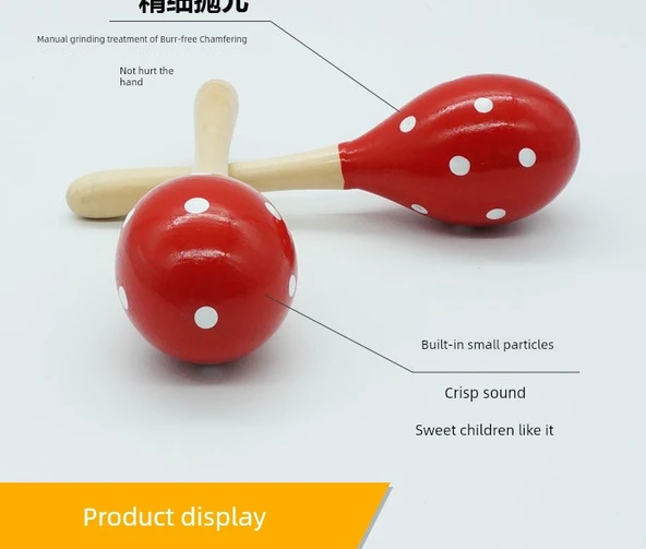 Bebek Kum Çekiç Seti - Büyük Kırmızı 20cm Çift - 10